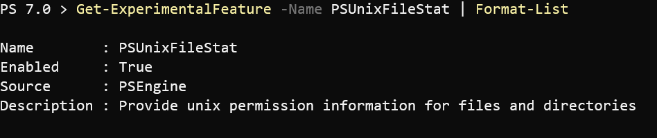 PSUnixFileStat Information